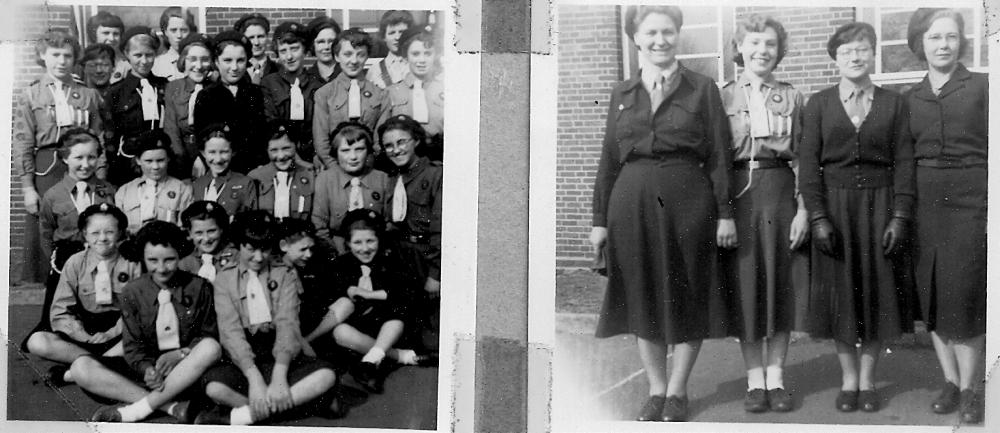 St Catharine's Girl Guides - St Georges Day Parade April 1954