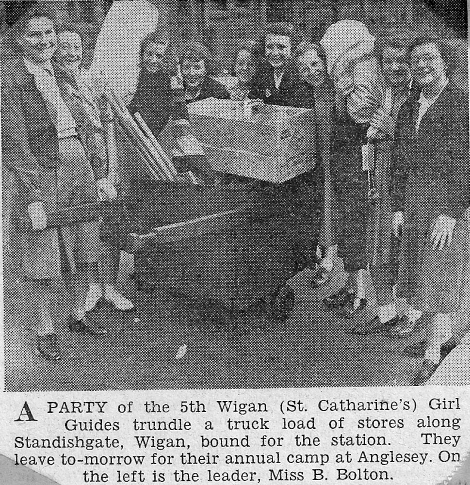St Catharine's 5th Wigan Girl Guides Prior to Camp - 1952 St Catharine's 5th Wigan Girl Guides Prior to Camp - 1952