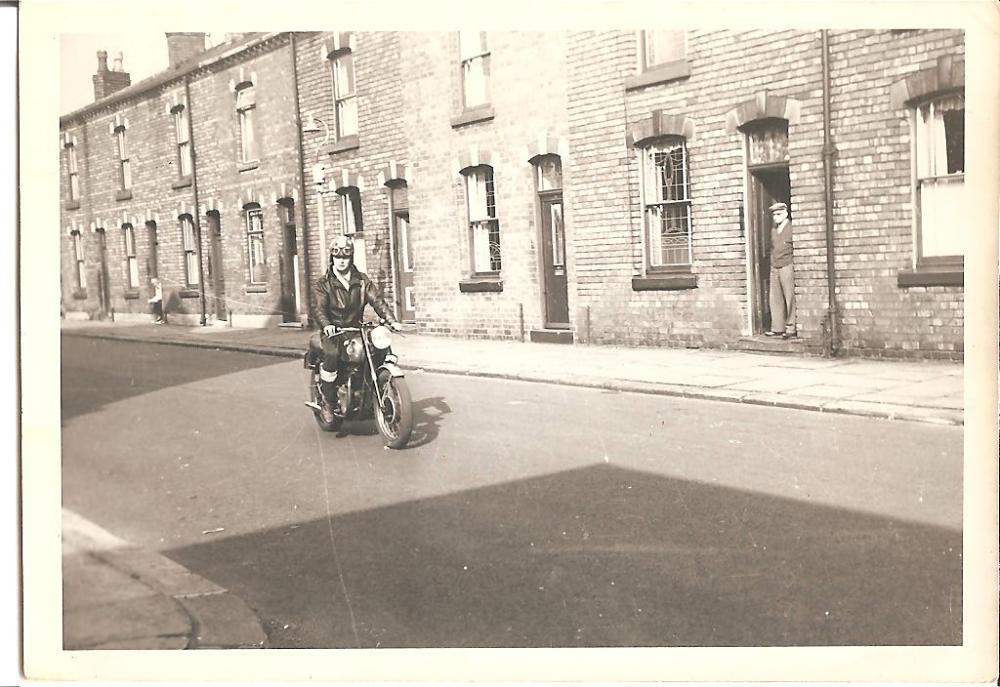 Dave Hurst (Husy) On A BSA 650 Super Rocket