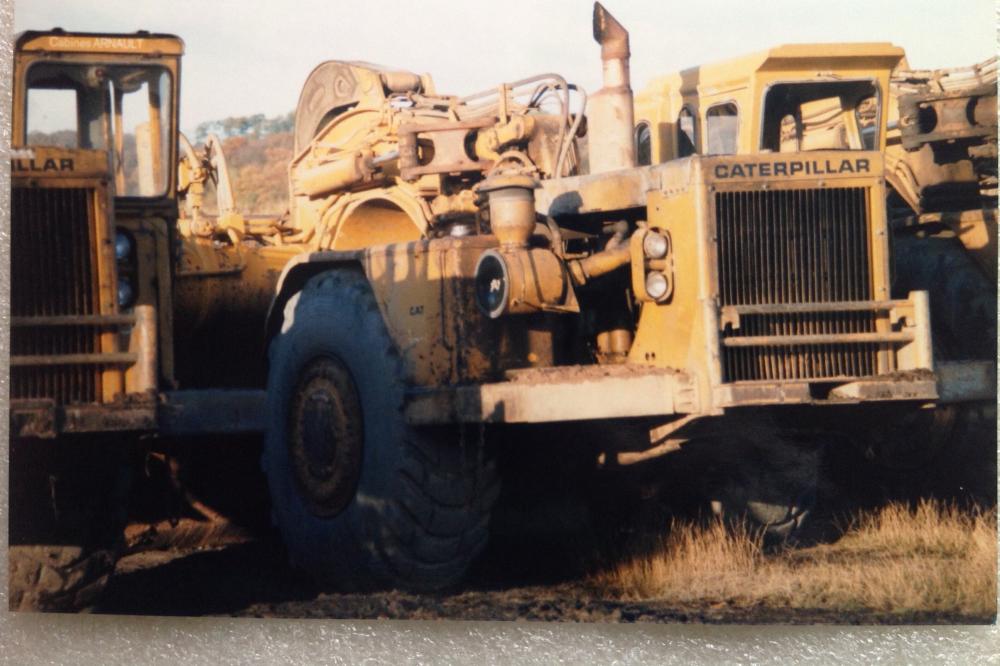 Earthmoving equipment. Earthmoving equipment.