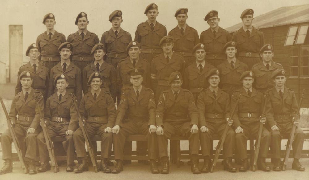 Basic training at Wilmslow 1957 Basic training at Wilmslow 1957