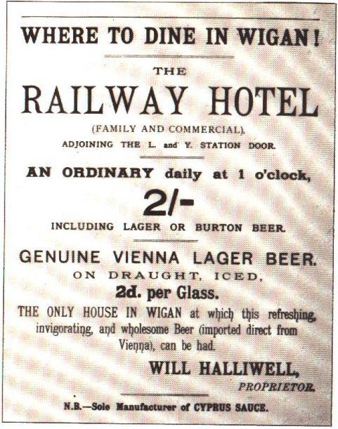 Railway Hotel, 1887. Railway Hotel, 1887.