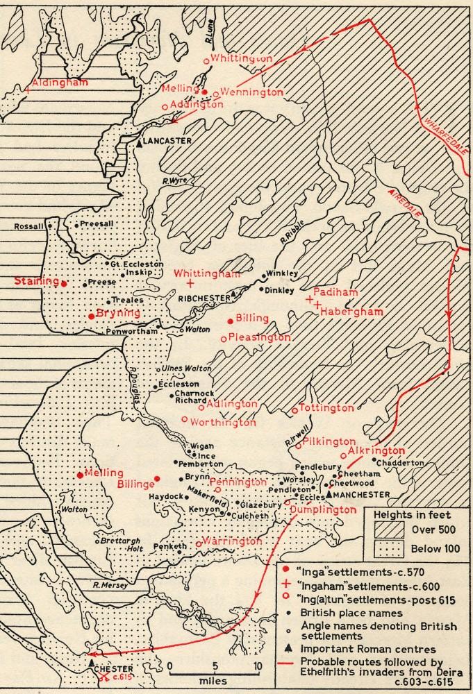 Anglian Map Of Lancashire