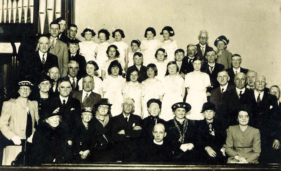 Sunday School Anniversary, circa 1940.