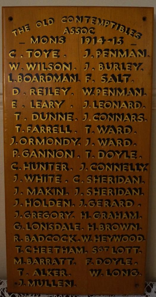 Wigan Chums - the Old Contemptibles Wigan Chums - the Old Contemptibles