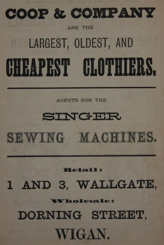COOP & CO. ADVERT 1876