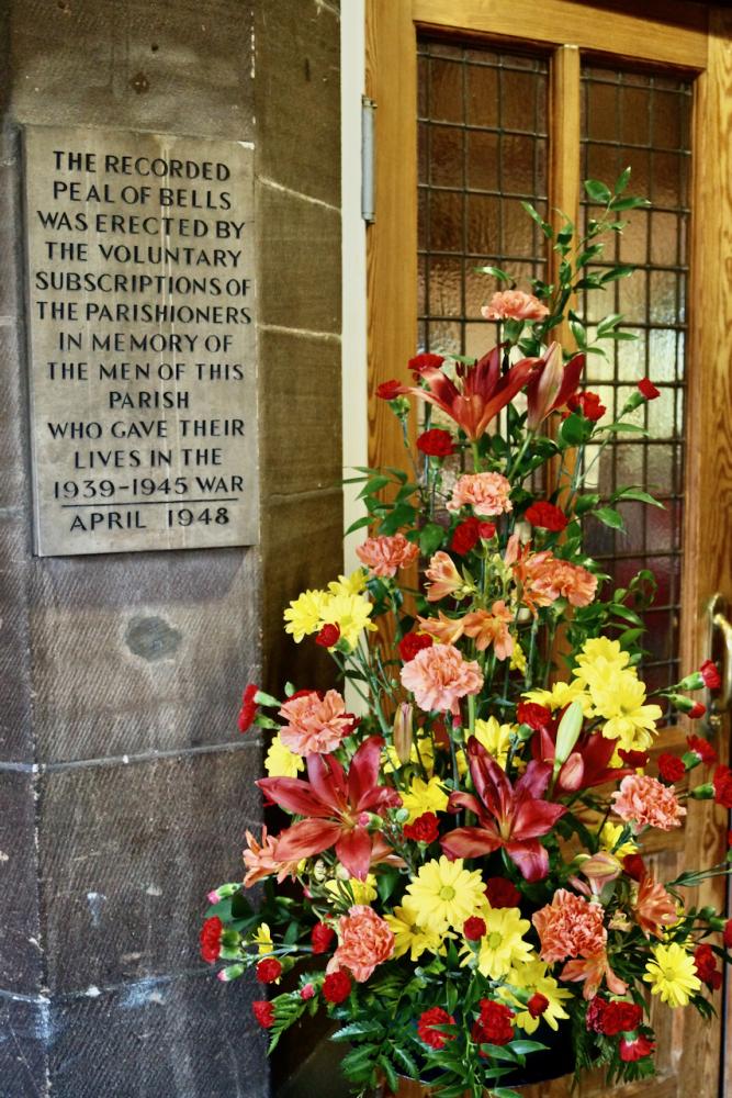 WW2 tablet, St Thomas, Ashton-in-Makerfield