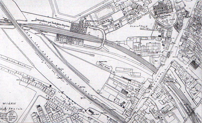 Map Showing location Original Wallgate Station