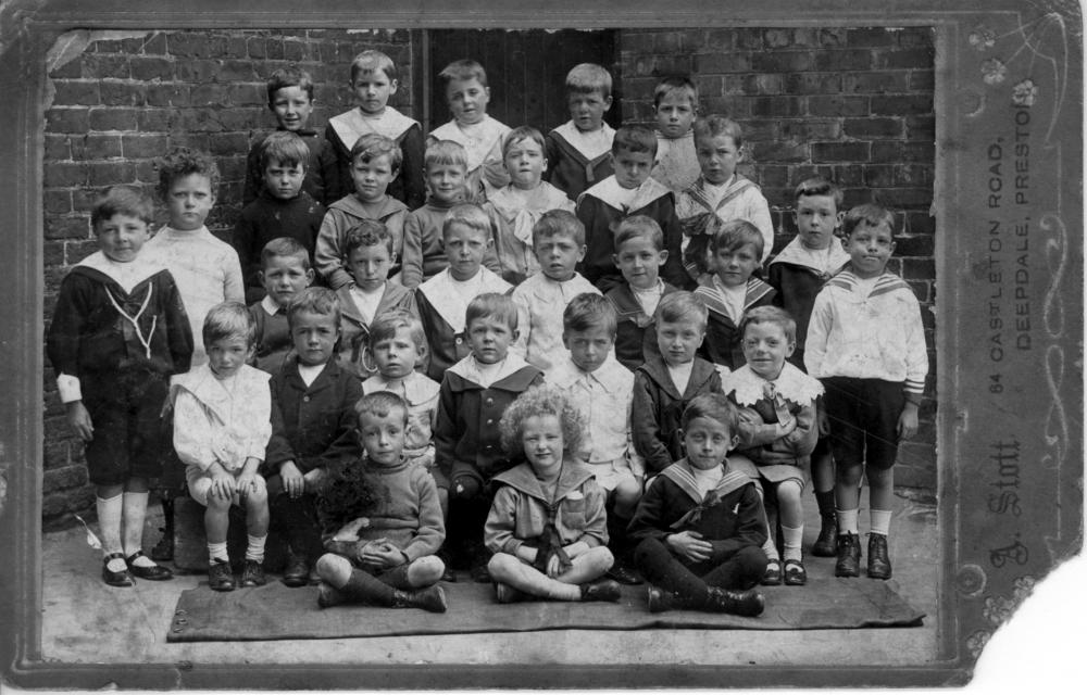 about 1913, school photo anybody know where? Wigan, Ince, Lytham?