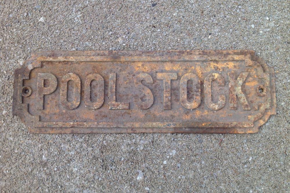 Old street sign. Old street sign.