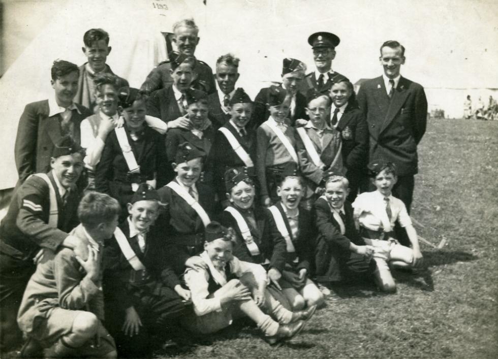 Group of Campers at Prestatyn. Group of Campers at Prestatyn.
