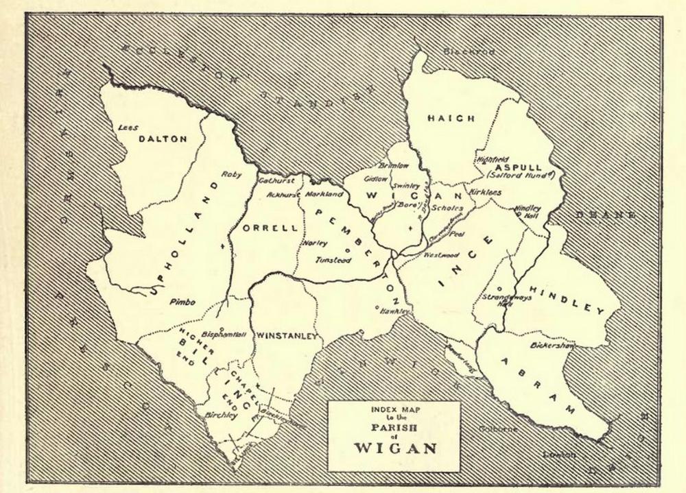 Wigan Parish Map c. 1900 Wigan Parish Map c. 1900