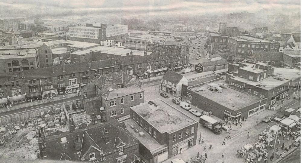 AERIAL VIEW OF THE REDEVELOPMENT 1986