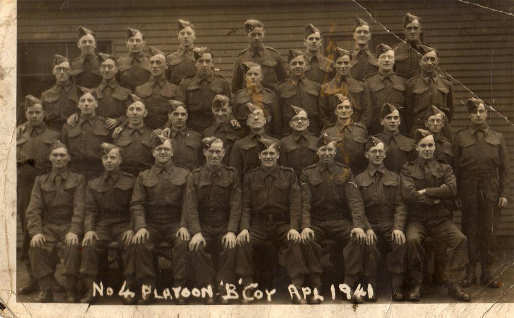 No. 4 Platoon B Company, 1941 No. 4 Platoon B Company, 1941
