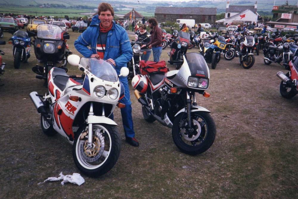 Bri Gore with his FZR 