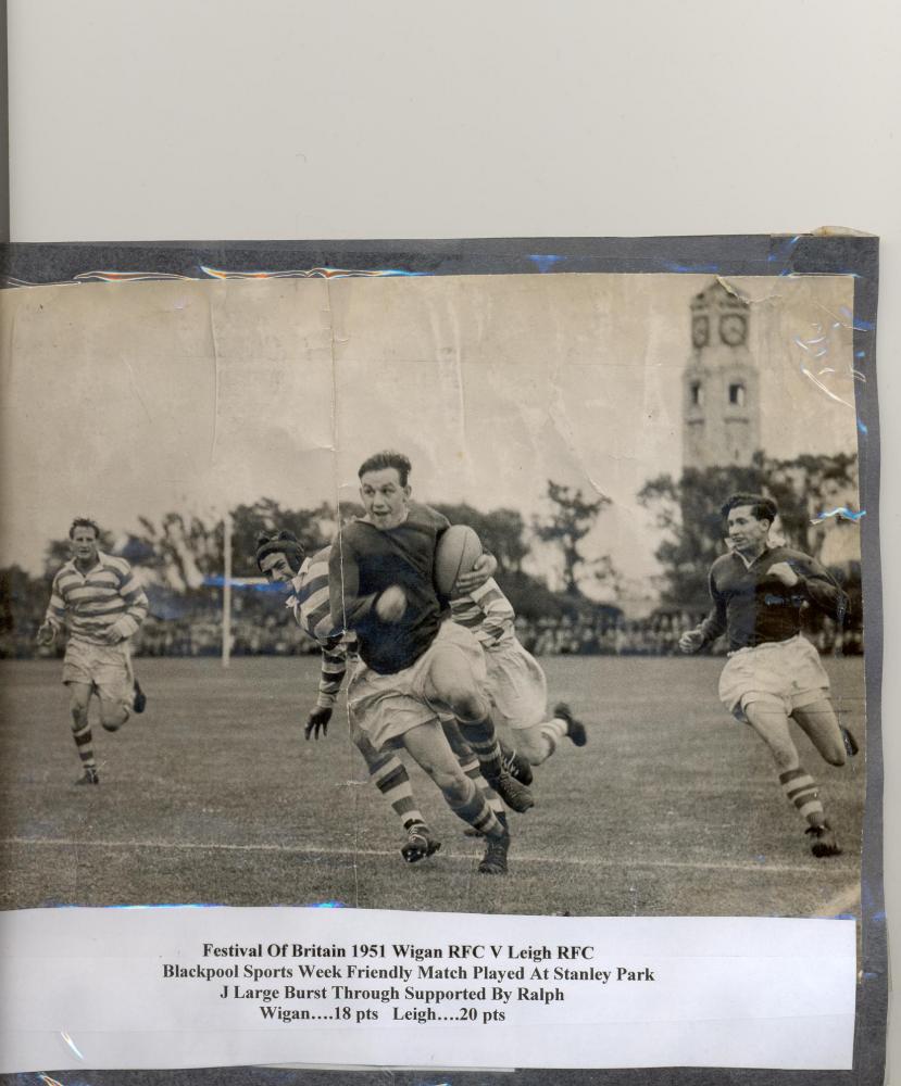 Wigan Vs Leigh Stanley Park 1951