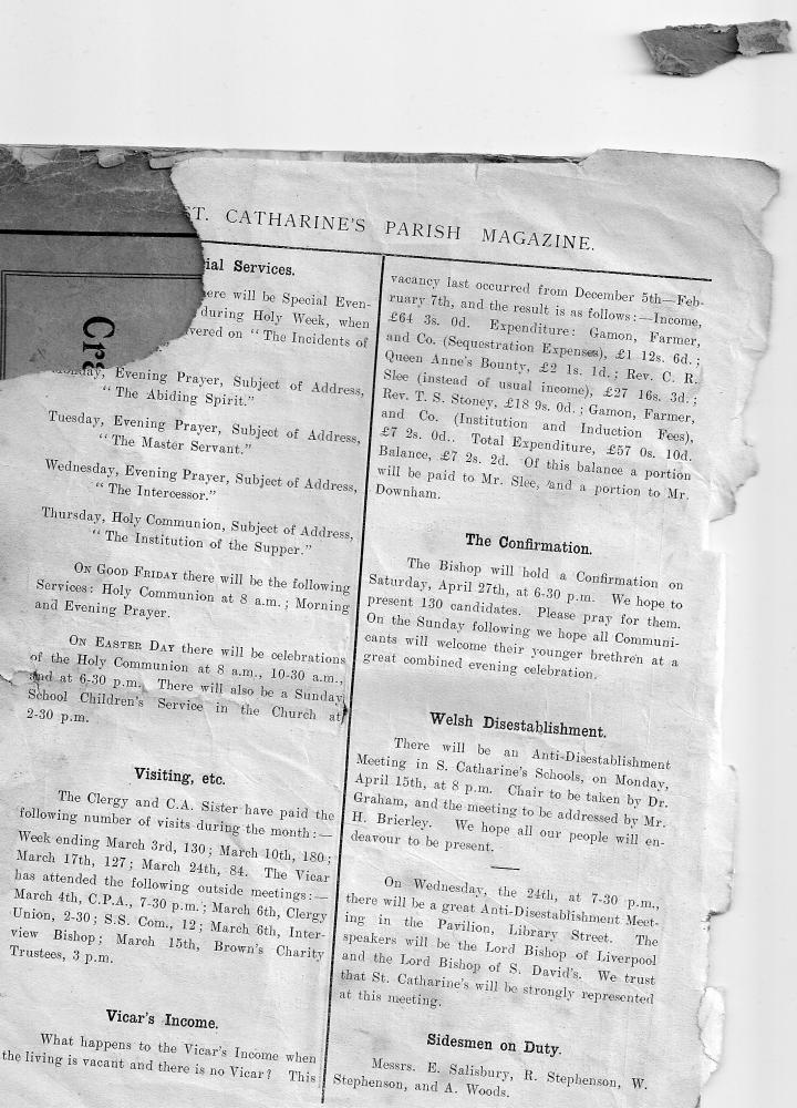 St Catharine's Church Parish Magazine April 1912 St Catharine's Church Parish Magazine April 1912