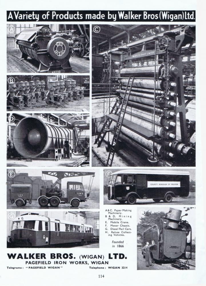 WALKER BROTHERS ADVERT WALKER BROTHERS ADVERT
