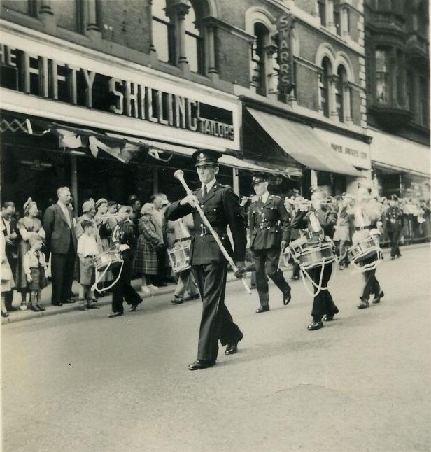 The Annual Battalion Parade in Standishgate.