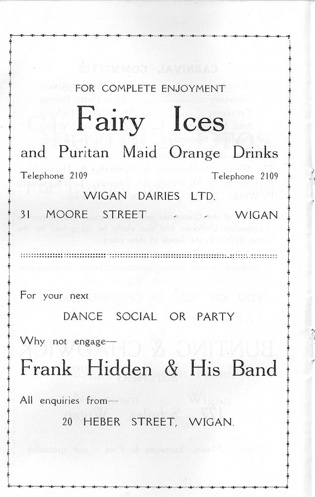 St Catharine's Church Grand Carnival Saturday 21st August 1954 ProgrammeB