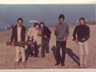 Rock band The Shyms on Blackpool beach 1965. Rock band The Shyms on Blackpool beach 1965.