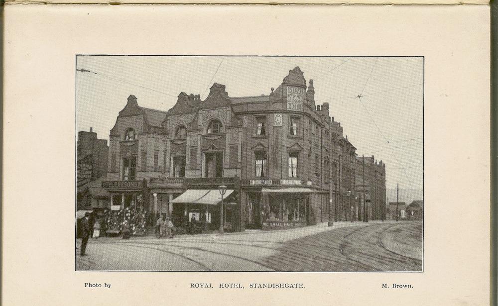 Photograph of the Royal Hotel, Standishgate circa 1914. Photograph of the Royal Hotel, Standishgate circa 1914.