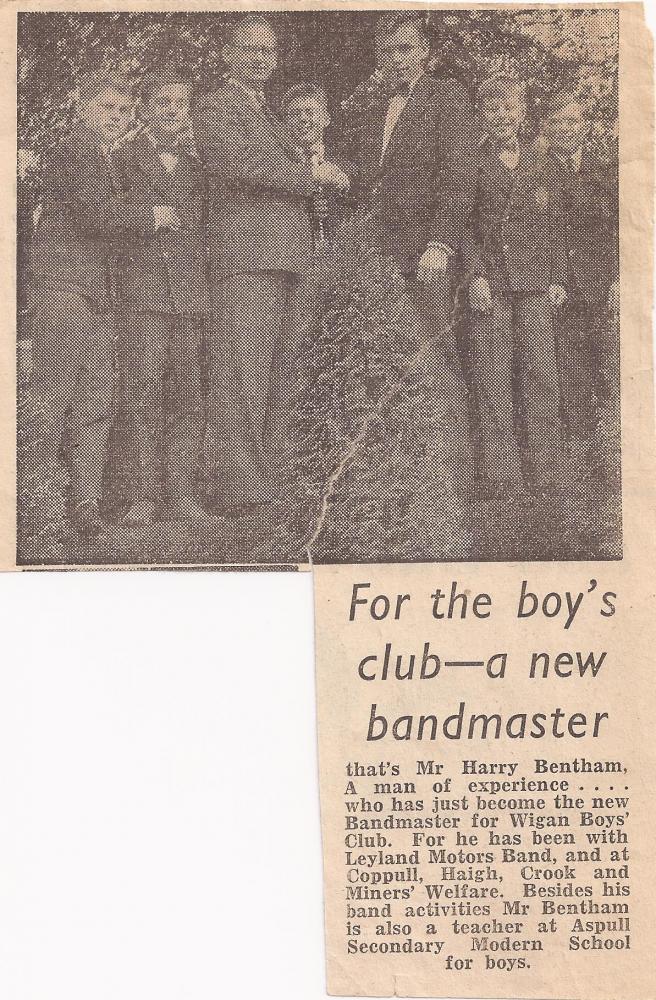 Wigan Boy's Club Band new conductor