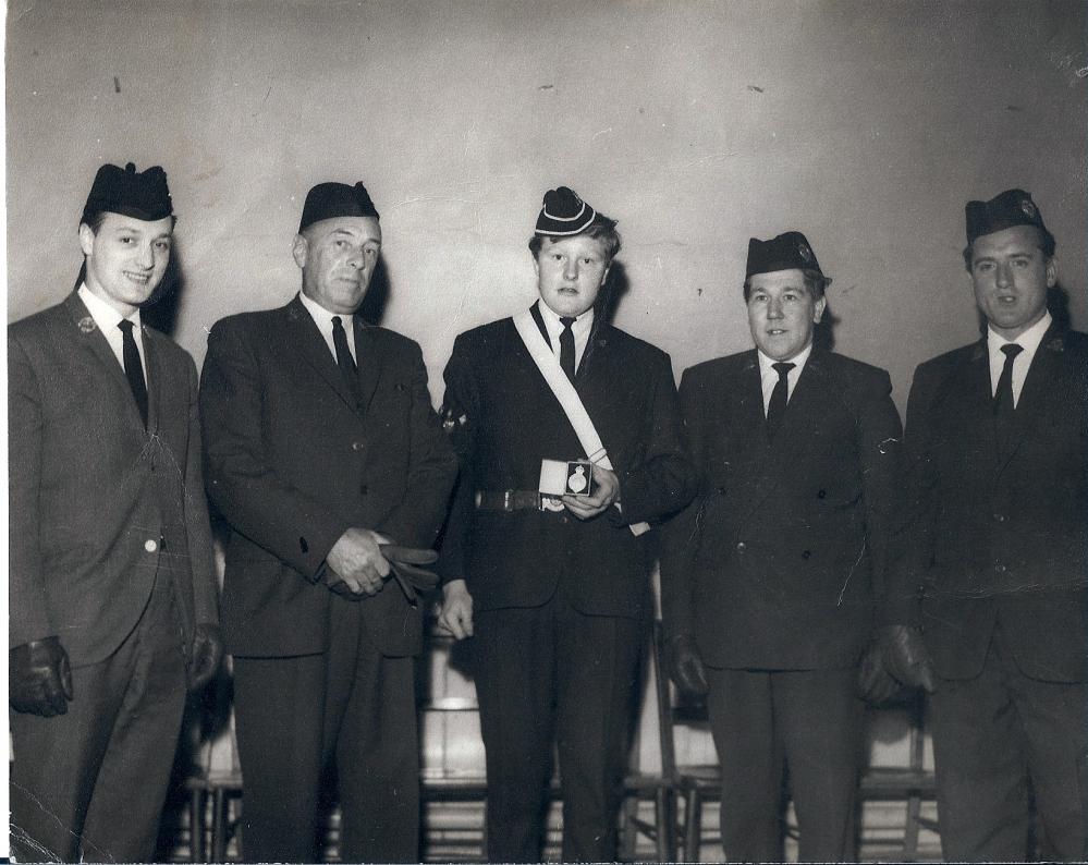 Presentation of Queens Badge 1965 Presentation of Queens Badge 1965