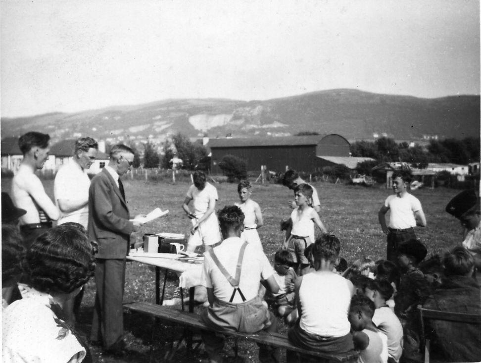 Sports Day at Prestatyn, 1955.