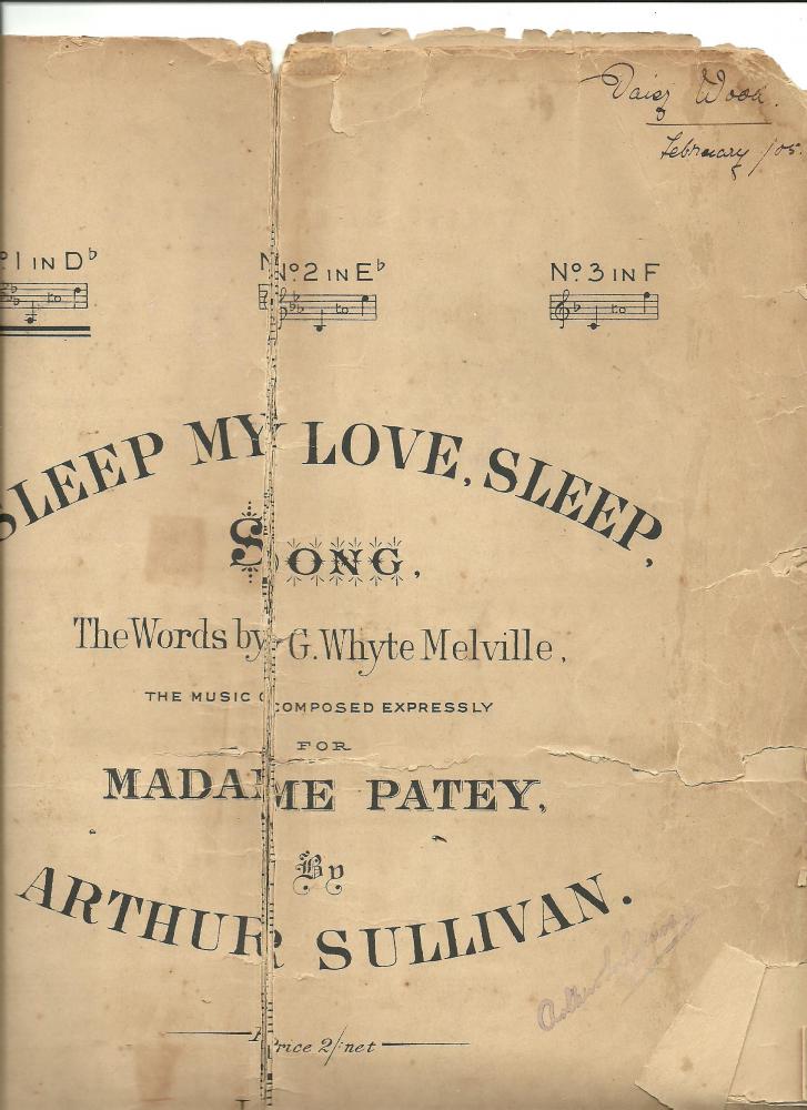 My Grandma's sheet music - scan 2