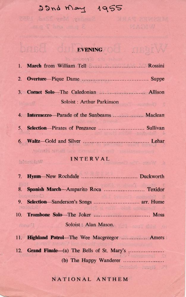 Wigan Boys Club Band 1955 - 2 Wigan Boys Club Band 1955 - 2