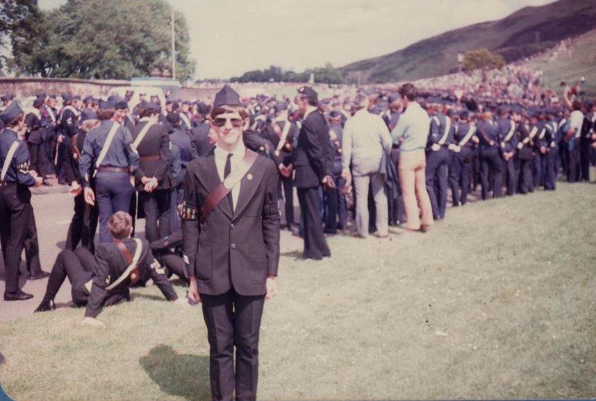 Wigan Battalion receiving Queens Badge.