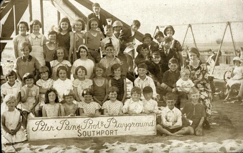 Wiganers in Southport, c1933.