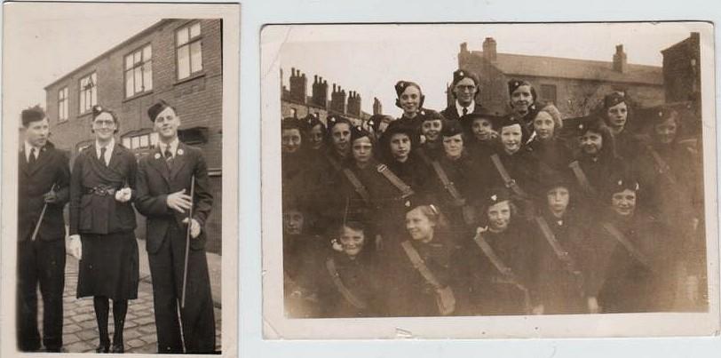Ince Parish Boys and Girls Brigade, c1930. Ince Parish Boys and Girls Brigade, c1930.