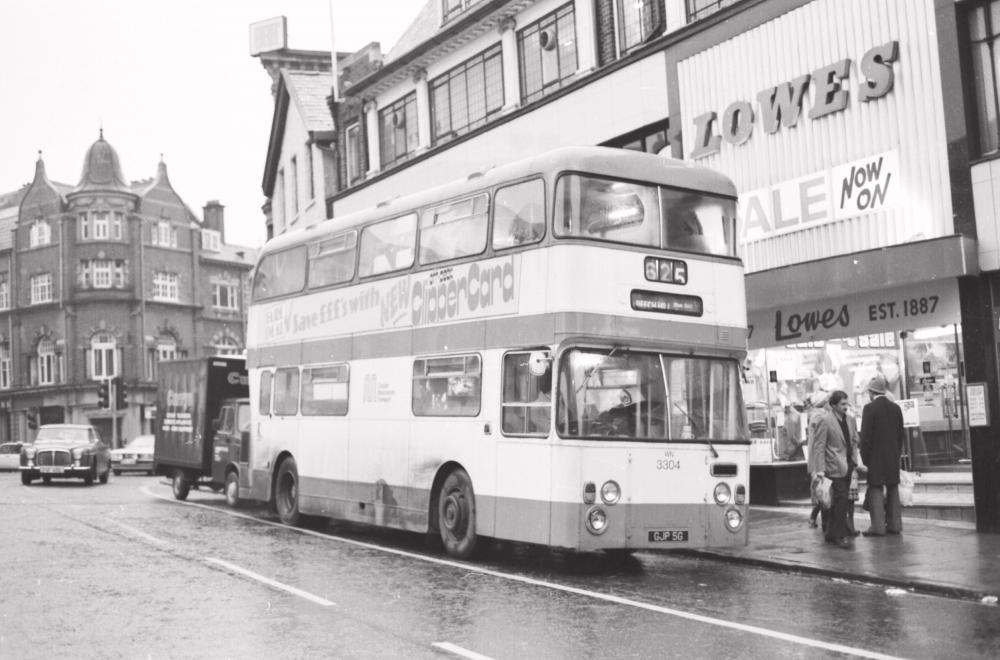 Wigan Bus in the Market Place Wigan Bus in the Market Place