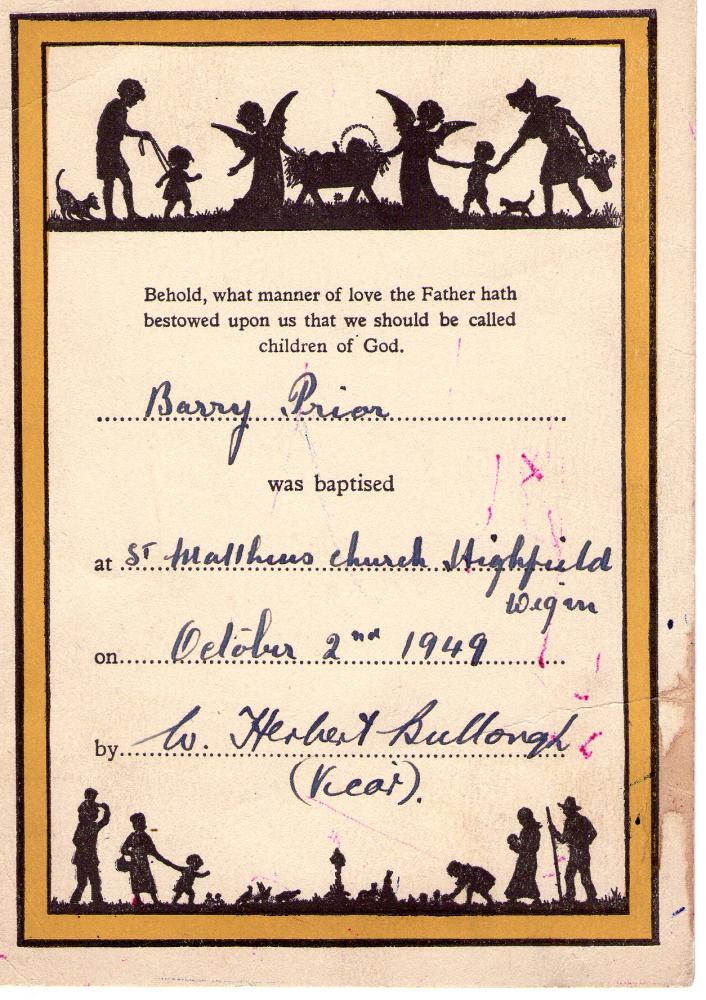 BAPTISM CARD