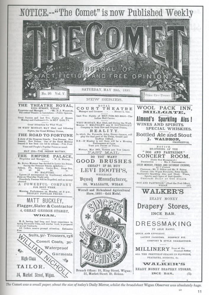 Front Page. THE COMET Dated May 20th 1893