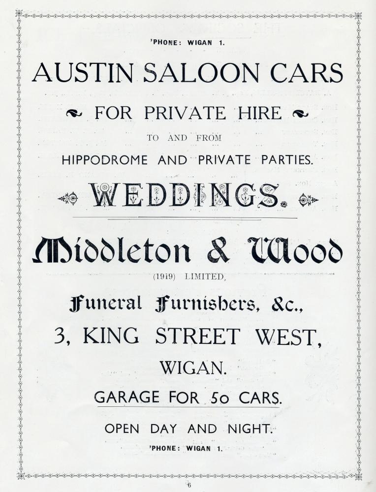 1931 Advert for MIDDLETON & WOOD