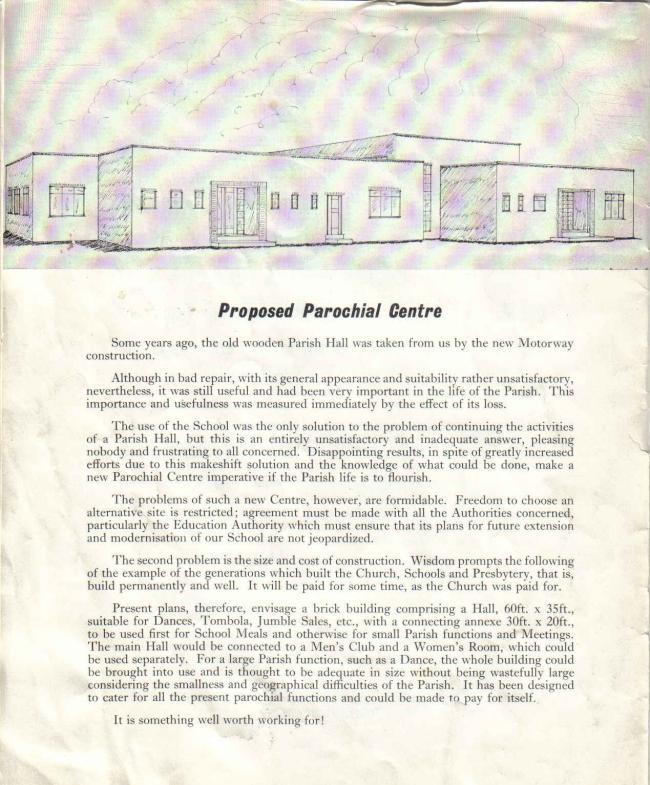 Proposed Parochial Centre. Proposed Parochial Centre.