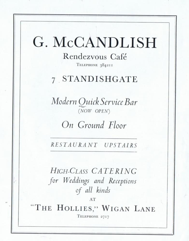 G.McCandlish advert G.McCandlish advert
