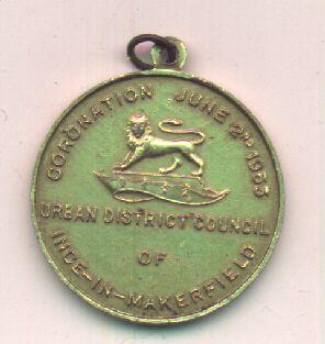 Coronation Medallion, Ince UDC, 1965. Coronation Medallion, Ince UDC, 1965.