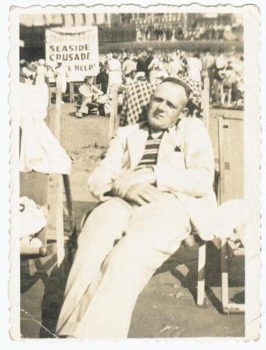 Grandad on the beach Grandad on the beach