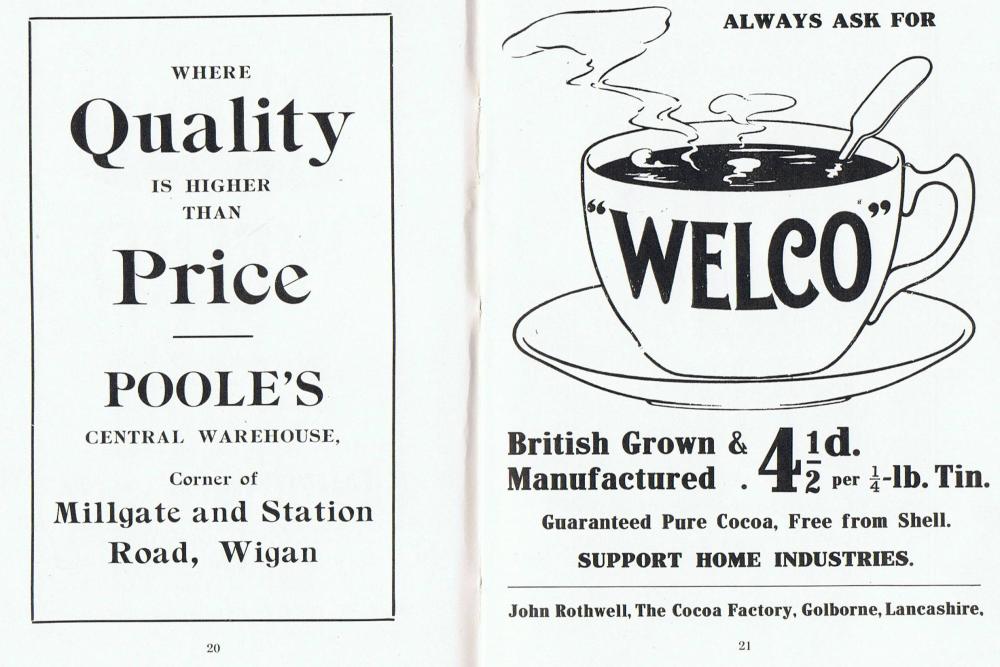 Pooles & Welco Cocoa 1914 Pooles & Welco Cocoa 1914