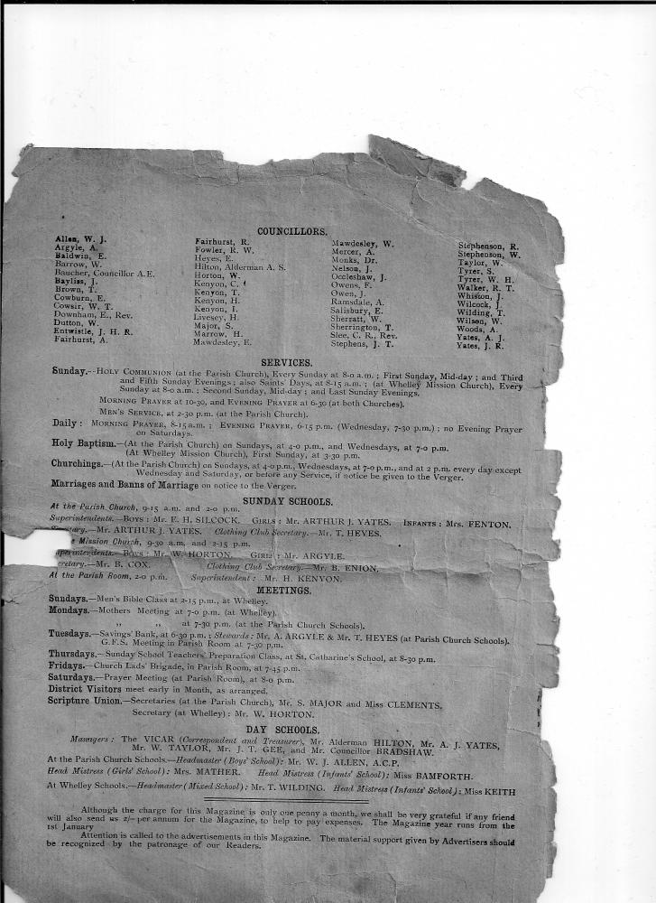 St Catharine's Church Parish Magazine April 1912 St Catharine's Church Parish Magazine April 1912
