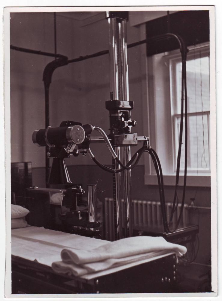 X ray machine at Billinge Hospital 1951