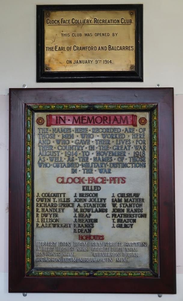 Wigan Coal & Iron Co. Pit Plaque - Clock Face Wigan Coal & Iron Co. Pit Plaque - Clock Face