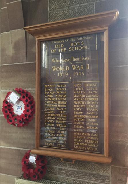 Whelley Secondary School WW2 Memorial Whelley Secondary School WW2 Memorial
