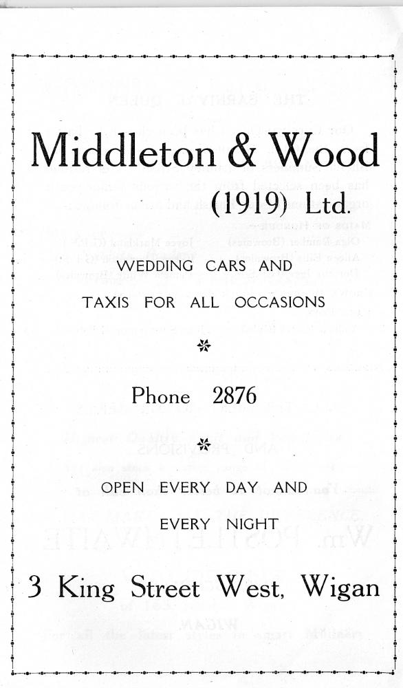 St Catharine's Church Grand Carnival Saturday 21st August 1954 Programme6 St Catharine's Church Grand Carnival Saturday 21st August 1954 Programme6