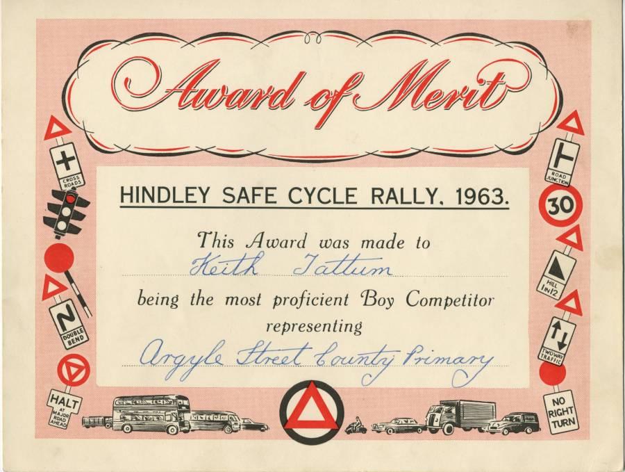 Award of Merit, 1963. Award of Merit, 1963.