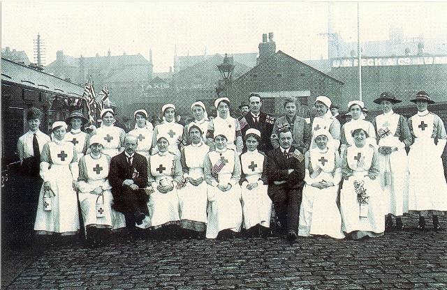 Ambulance train at Wigan Wallgate. Nov 1917 Ambulance train at Wigan Wallgate. Nov 1917